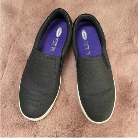 ⭐️ Snake Print Loafer Slip Chic Glam Cool Fit Memory Foam Streetwear Pull Ons - Picture 1 of 6